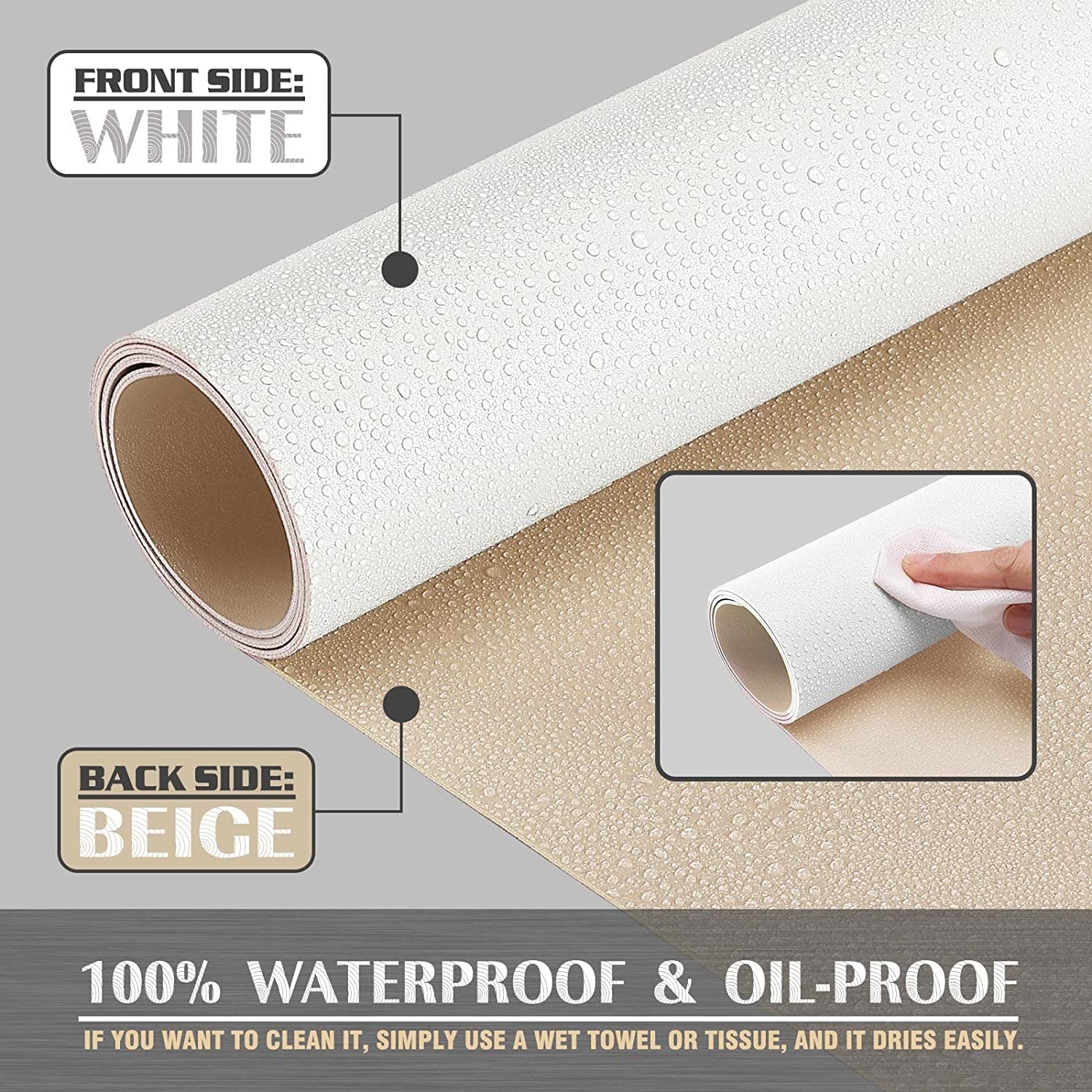 Large Office Desk Mat, Leather Mouse Pad (31.5"X15.7", White) | Desk Pad, Keyboard Pad, Computer and Laptop Mat, Desktop Protector and Cover, Writing Pad and Blotter for Home Office