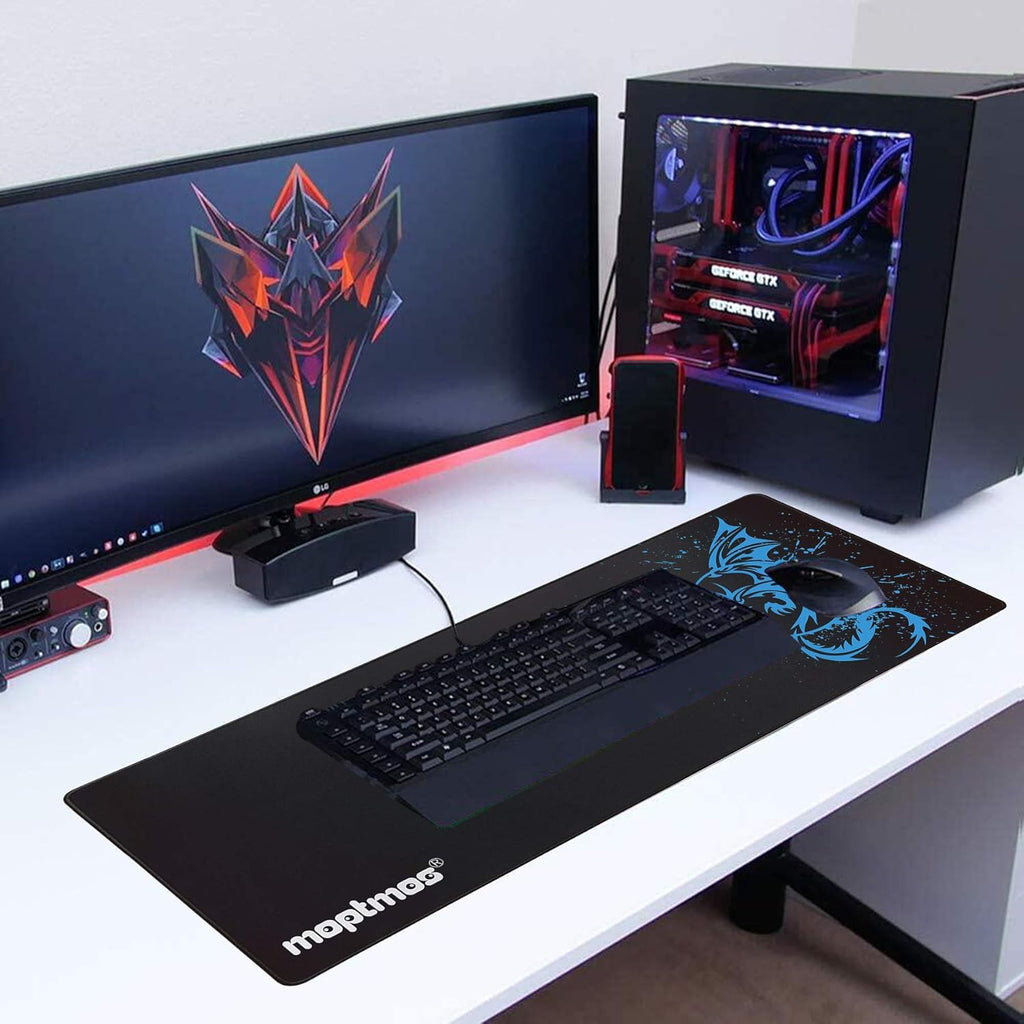 A-Blue Extended Speed Gaming Mouse Mat - Fly Dragon Gamer Office Computer Mouse Mat
