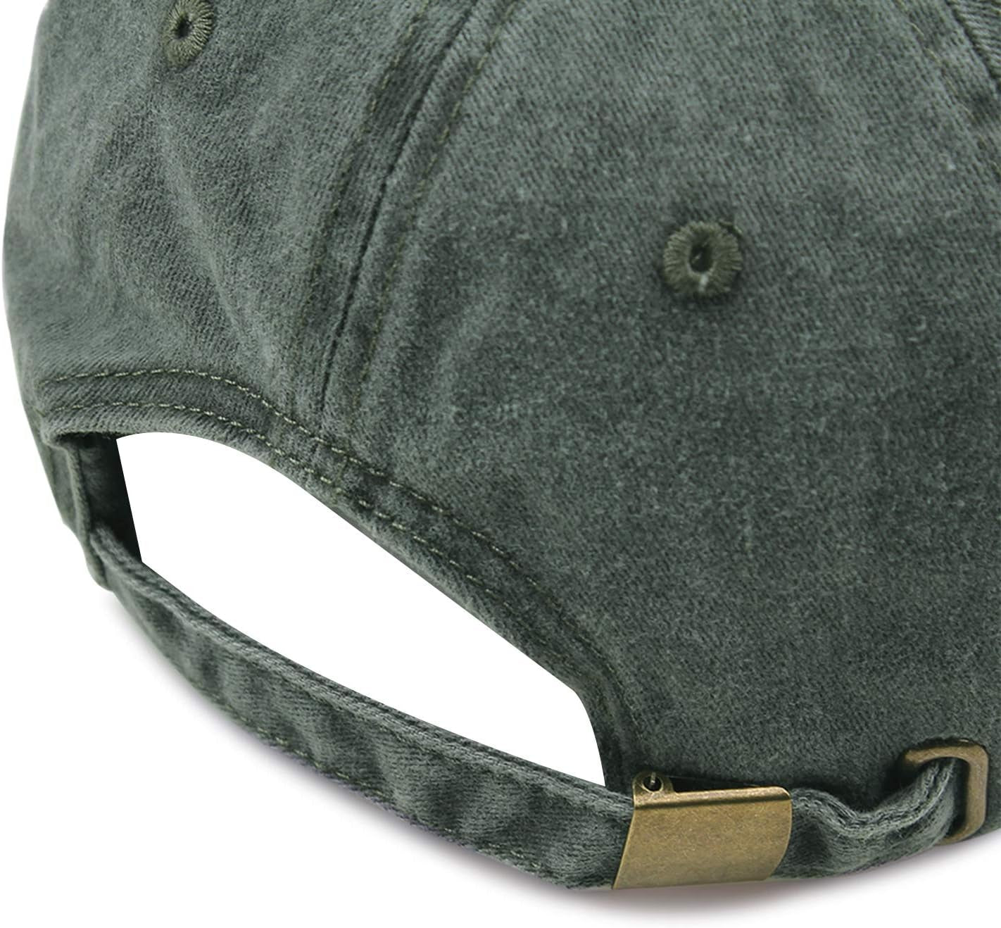 Baseball Cap Washed Cotton Unstructured Vintage Hat for Men Women | Unisex Sports Ball Caps Sun Protection Adjustable Outdoor Curved-Brim Dad Hat Classic Plain Cap