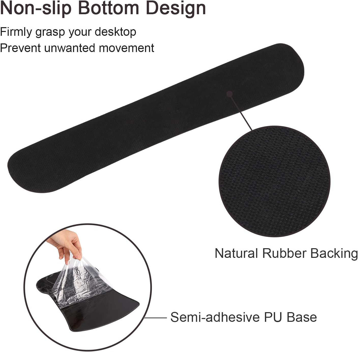 Floral Ergonomic Mouse Pad, Memory Foam Desk Mat for Office Home | Aesthetic Desk Pad with Stitched Edges, Mousepad for Dorm Office Cubicle Workspace Study Area Computer Setup Travel Bag