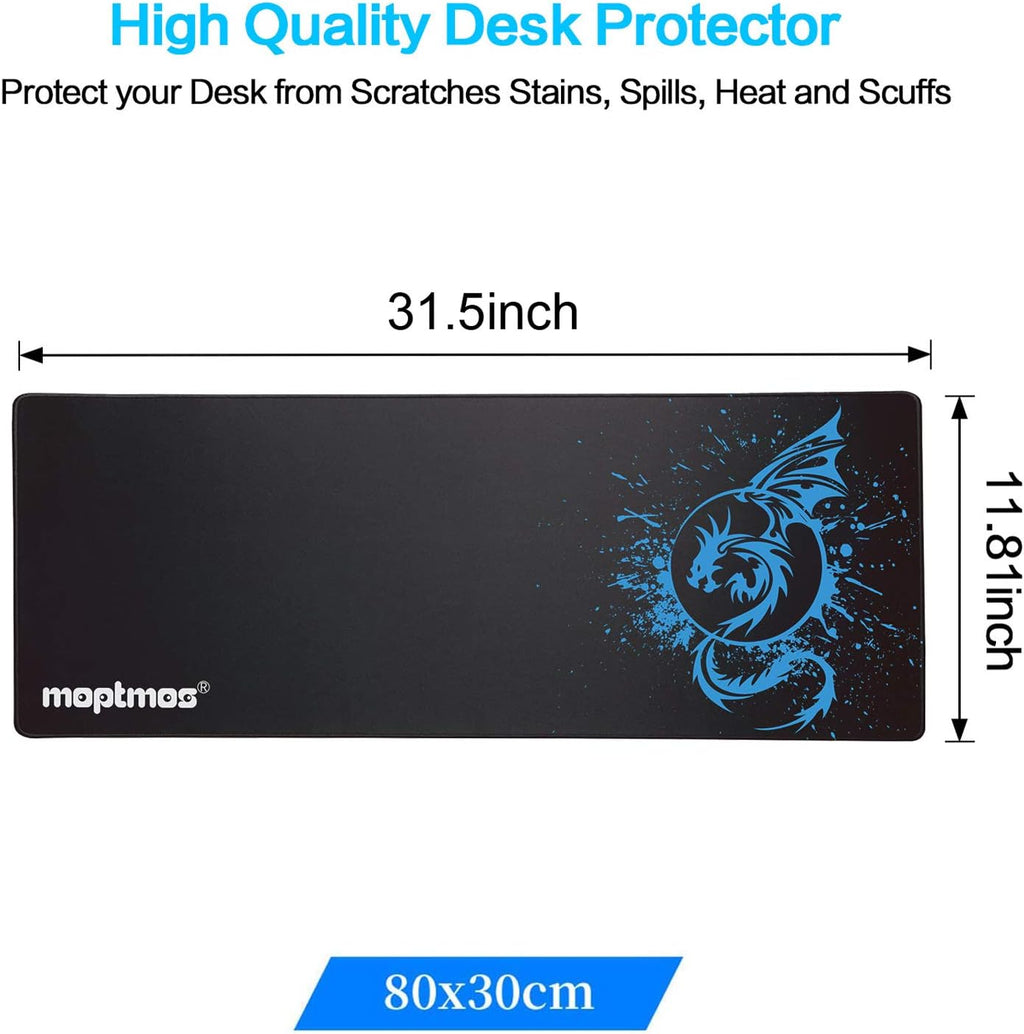 A-Blue Extended Speed Gaming Mouse Mat - Fly Dragon Gamer Office Computer Mouse Mat