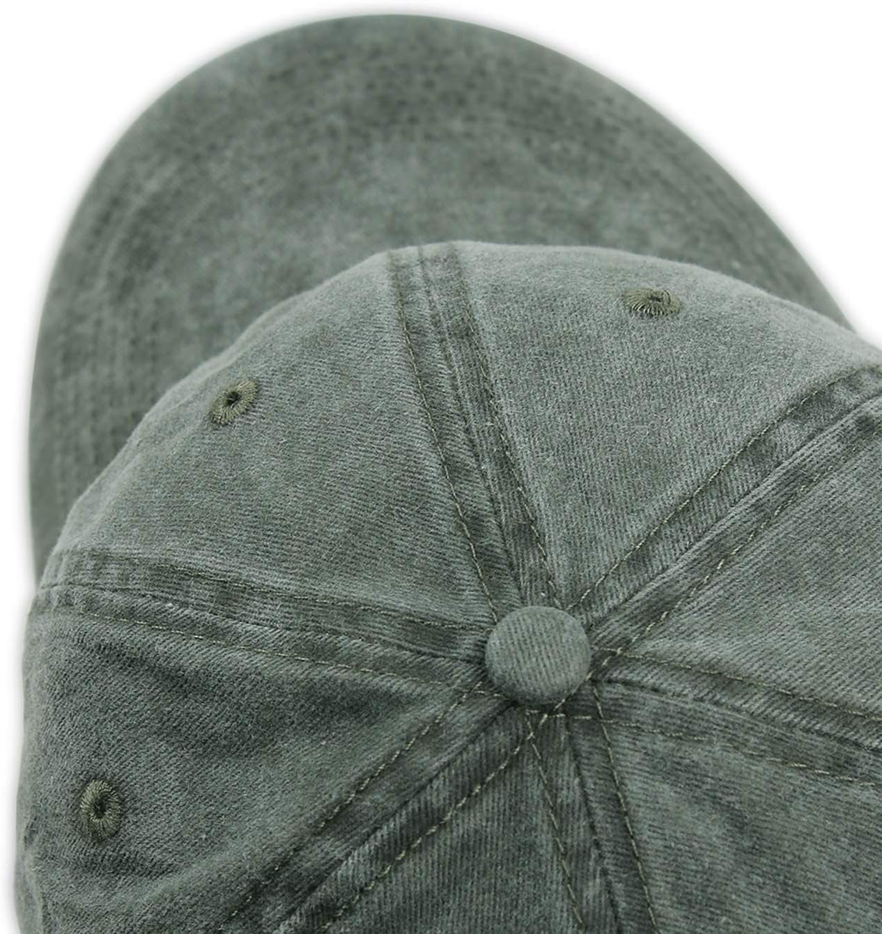 Baseball Cap Washed Cotton Unstructured Vintage Hat for Men Women | Unisex Sports Ball Caps Sun Protection Adjustable Outdoor Curved-Brim Dad Hat Classic Plain Cap