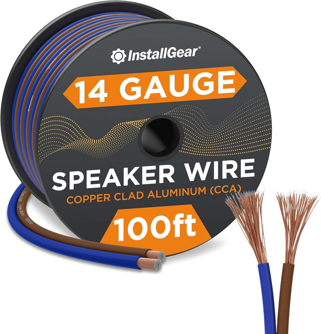14 Gauge Speaker Wire 100 Ft Cable, 14 AWG